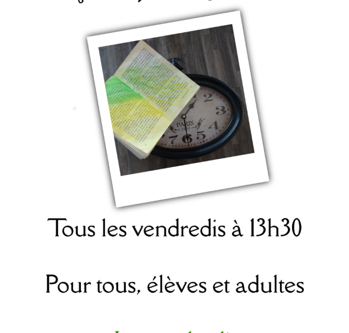 Chut, on lit tous les vendredis !