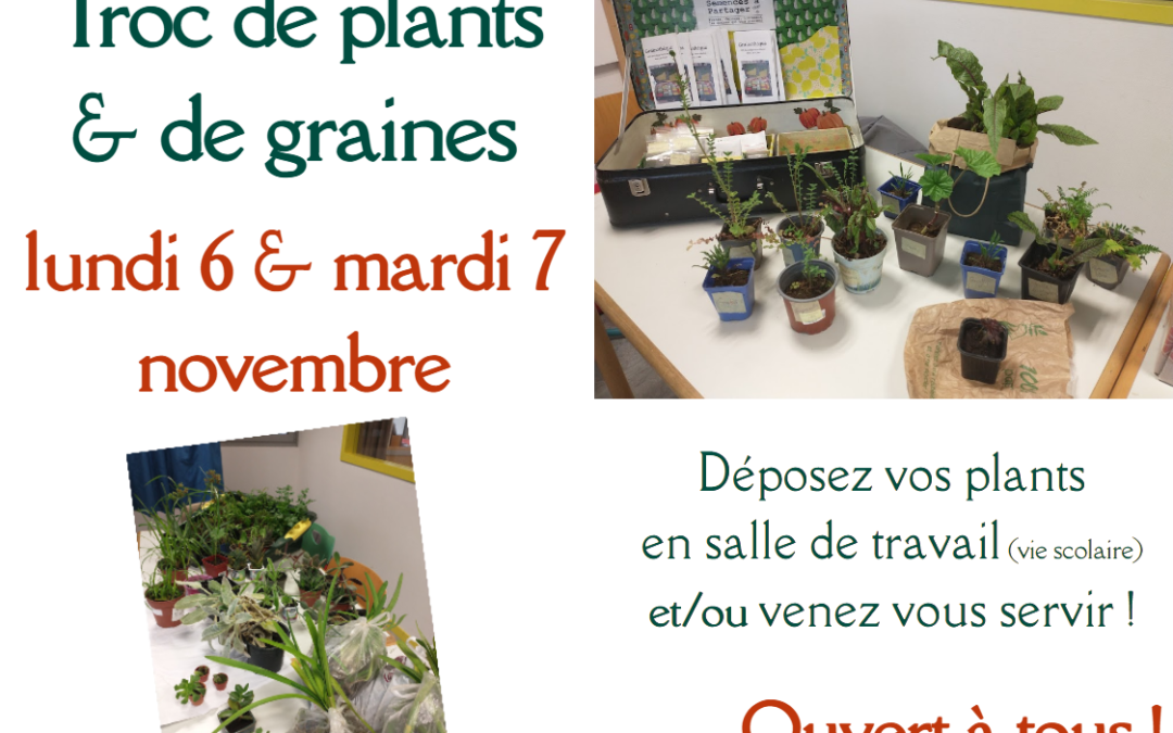 Troc plants et graines de l’automne