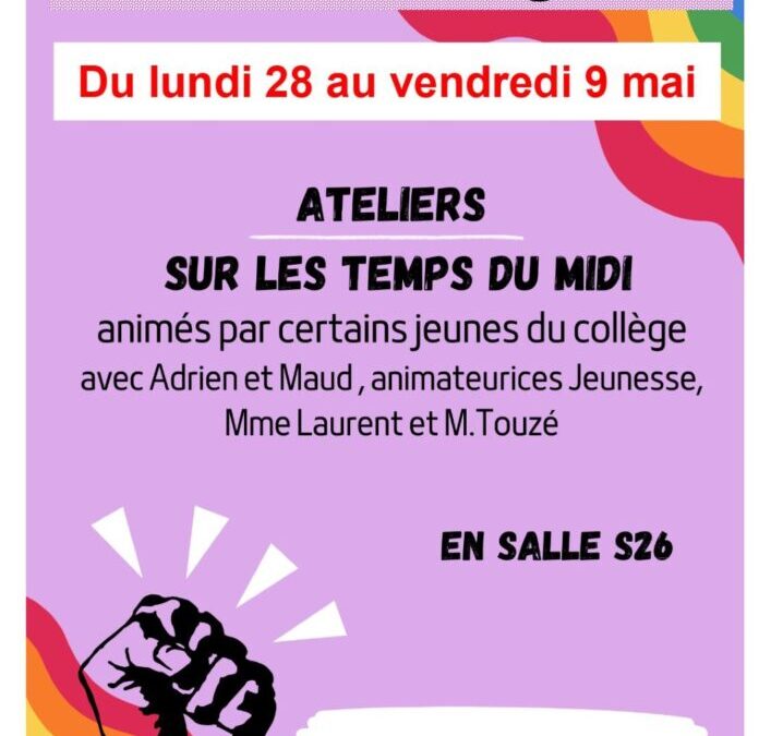 Semaines des égalités, du 28 avril au 9 mai